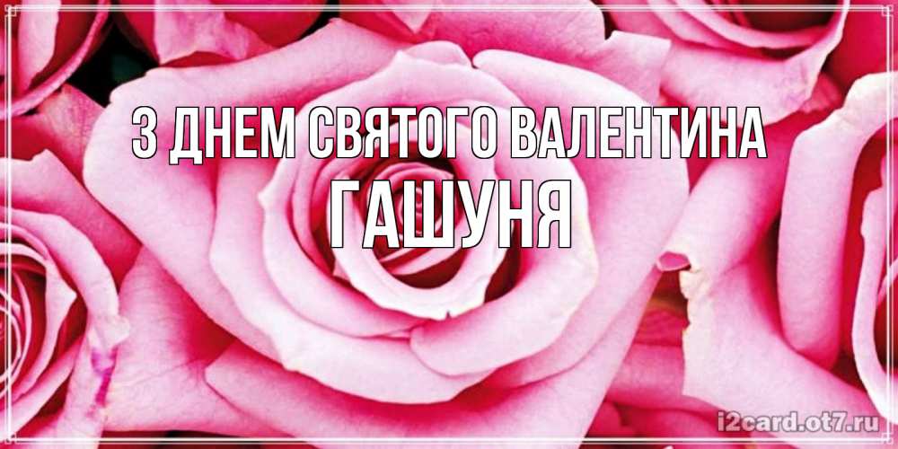 Открытка на каждый день з підписом, Гашуня З Днем Святого Валентина роза розовая на день Святого Валентина Прикольна листівка з побажанням онлайн скачати безкоштовно 