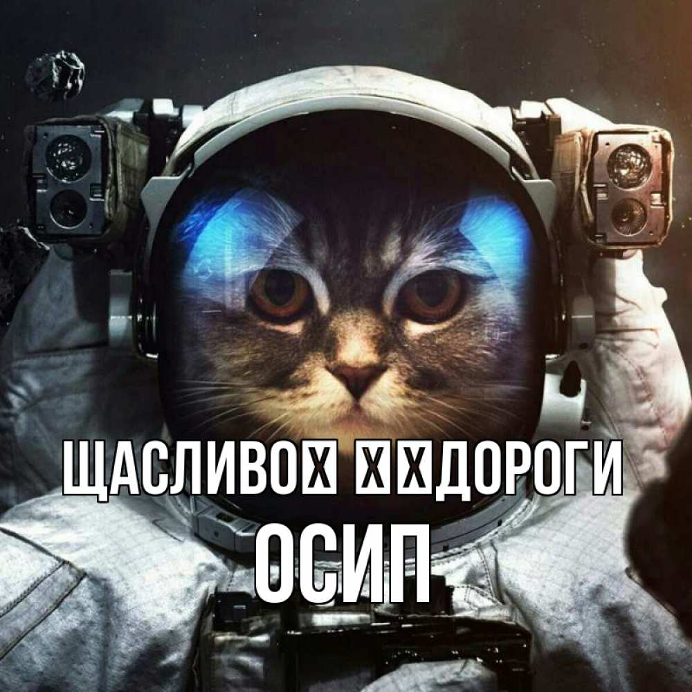 Открытка на каждый день з підписом, Осип Щасливої ​​дороги желает удачно добраться Прикольна листівка з побажанням онлайн скачати безкоштовно 