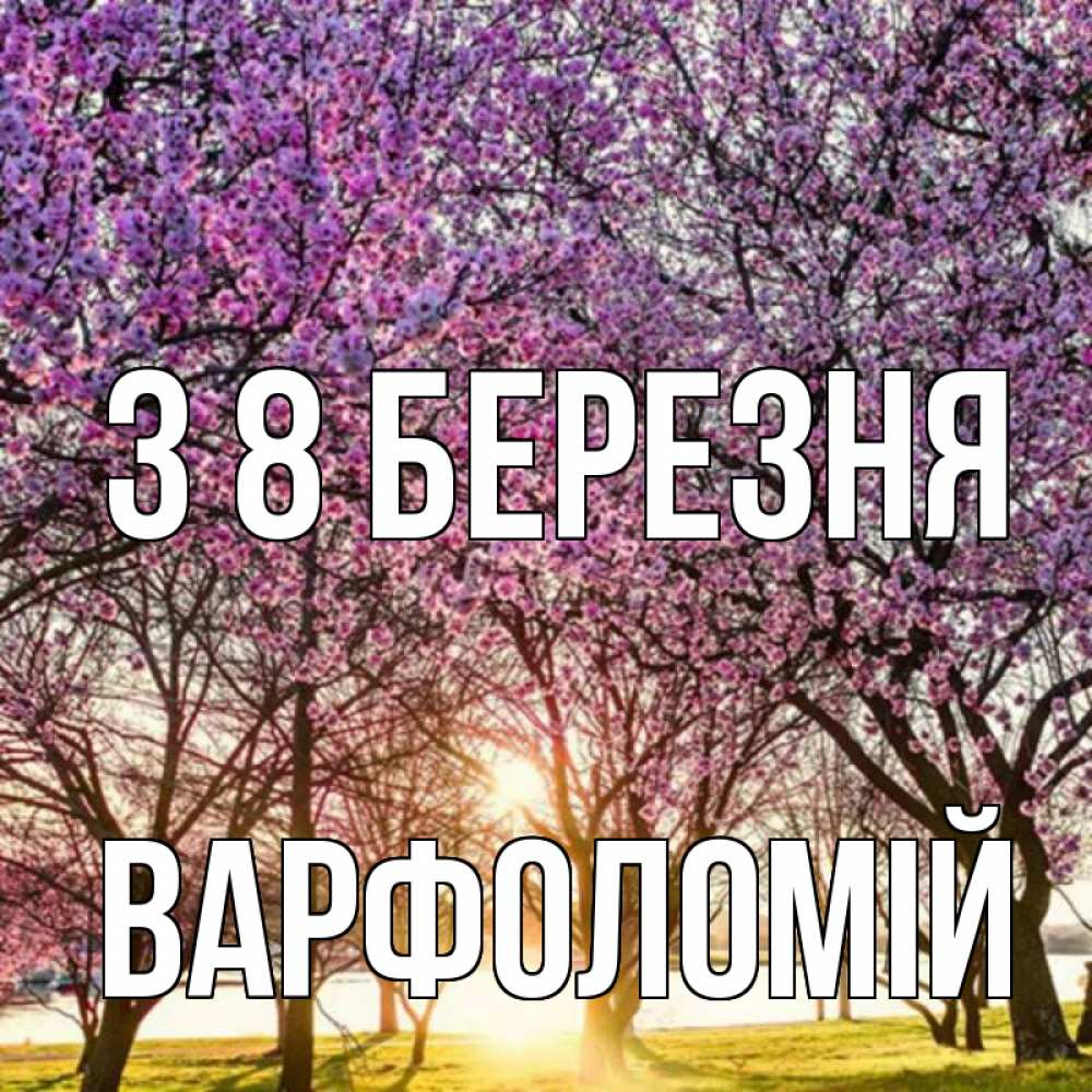 Открытка на каждый день з підписом, Варфоломій З 8 БЕРЕЗНЯ международный женский день Прикольна листівка з побажанням онлайн скачати безкоштовно 
