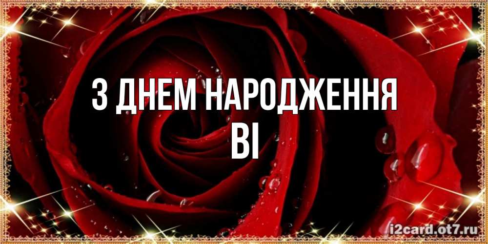 Открытка на каждый день з підписом, Ві З Днем народження цветок в росе на день рождения Прикольна листівка з побажанням онлайн скачати безкоштовно 