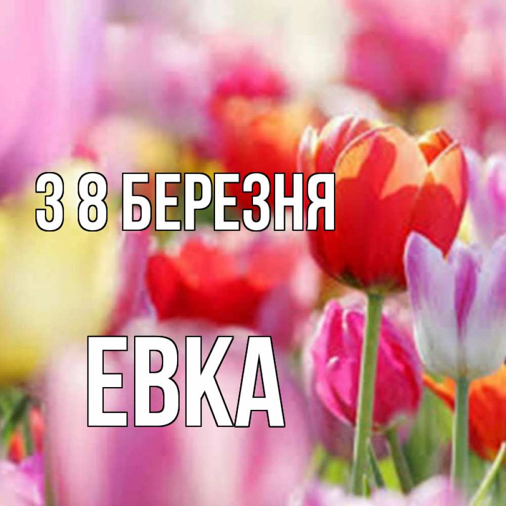 Открытка на каждый день з підписом, Евка З 8 БЕРЕЗНЯ на международный женский день 2 Прикольна листівка з побажанням онлайн скачати безкоштовно 