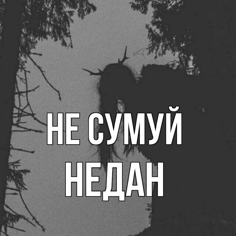 Открытка на каждый день з підписом, Недан Не сумуй чудище лесное Прикольна листівка з побажанням онлайн скачати безкоштовно 