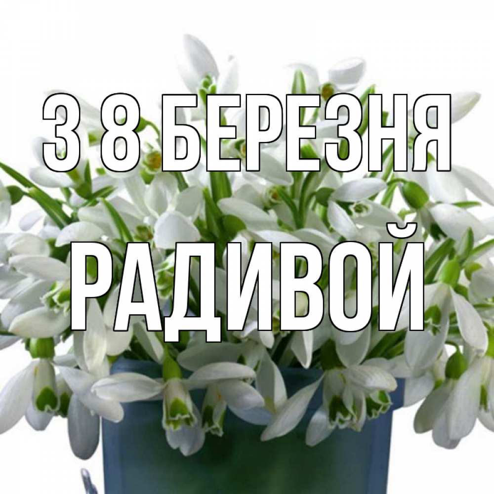 Открытка на каждый день з підписом, Радивой З 8 БЕРЕЗНЯ цветы к международному женскому дню Прикольна листівка з побажанням онлайн скачати безкоштовно 