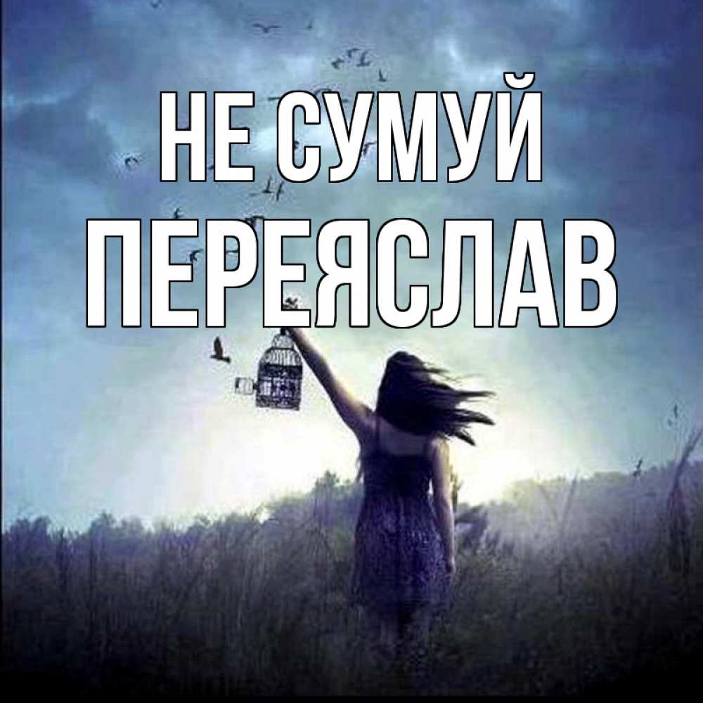 Открытка на каждый день з підписом, Переяслав Не сумуй на волю Прикольна листівка з побажанням онлайн скачати безкоштовно 