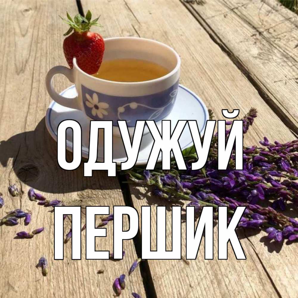 Открытка на каждый день з підписом, Першик Одужуй чай Прикольна листівка з побажанням онлайн скачати безкоштовно 