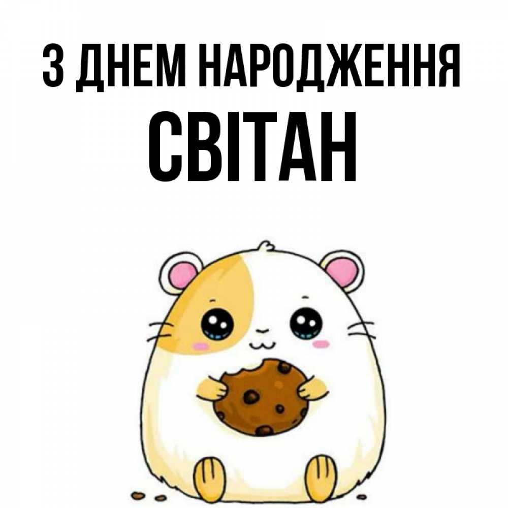 Открытка на каждый день з підписом, Світан З Днем народження с днюхой Прикольна листівка з побажанням онлайн скачати безкоштовно 