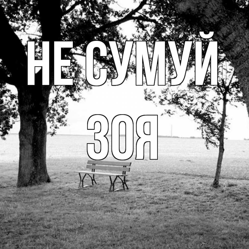 Открытка на каждый день з підписом, Зоя Не сумуй мощное дерево Прикольна листівка з побажанням онлайн скачати безкоштовно 