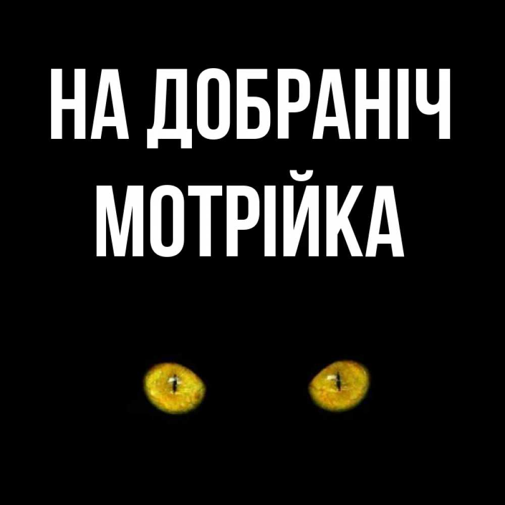Открытка на каждый день з підписом, Мотрійка На добраніч сладких снов бесстрашный мой дружочек Прикольна листівка з побажанням онлайн скачати безкоштовно 