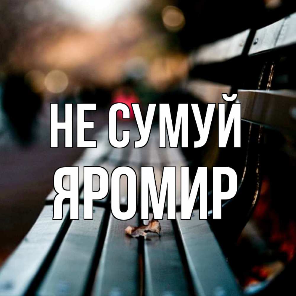 Открытка на каждый день з підписом, Яромир Не сумуй размытый фон Прикольна листівка з побажанням онлайн скачати безкоштовно 
