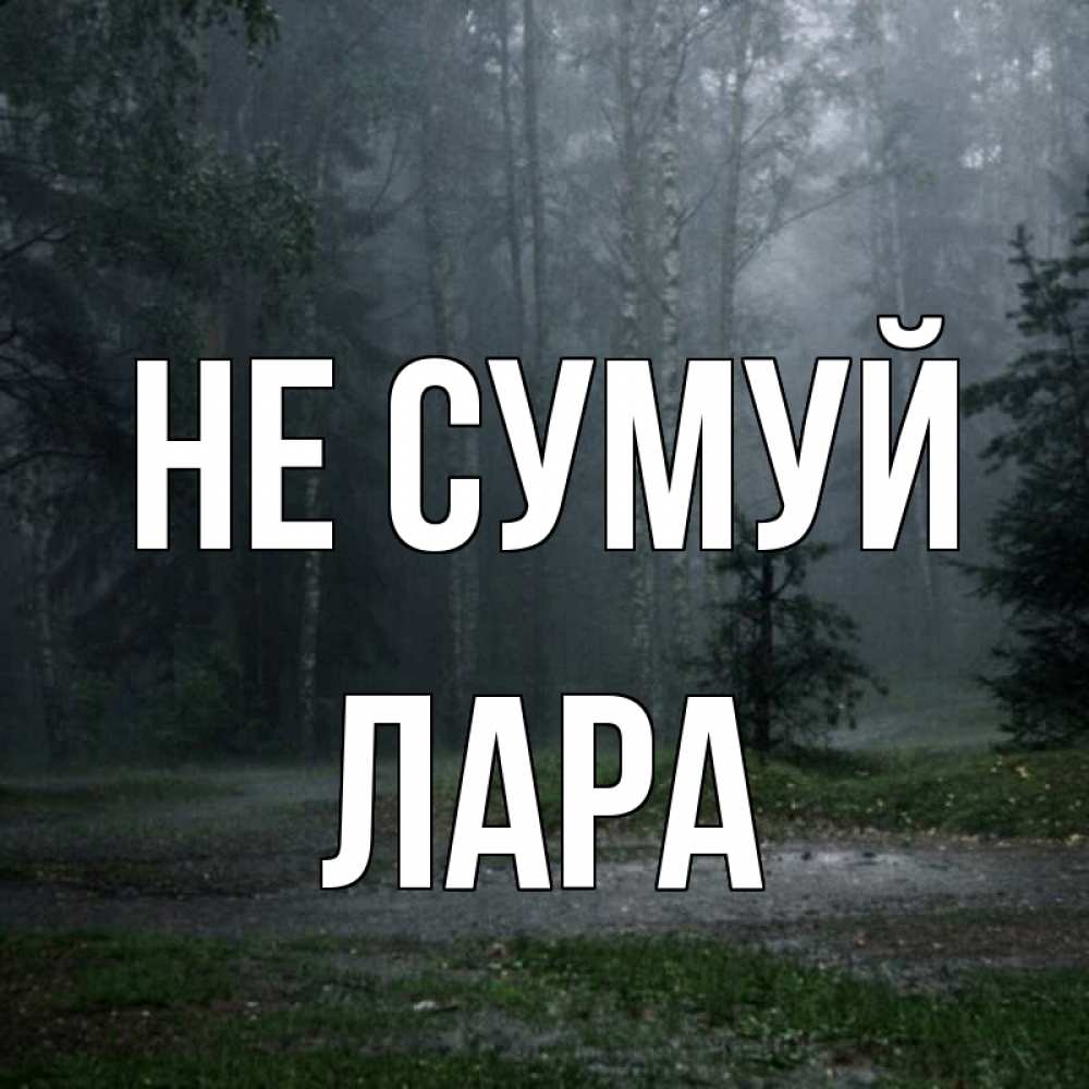 Открытка на каждый день з підписом, Лара Не сумуй осень Прикольна листівка з побажанням онлайн скачати безкоштовно 
