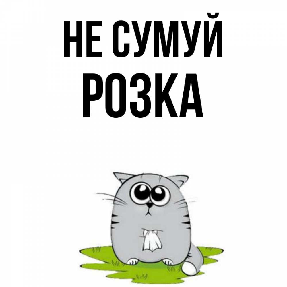 Открытка на каждый день з підписом, Розка Не сумуй грустный котяра Прикольна листівка з побажанням онлайн скачати безкоштовно 