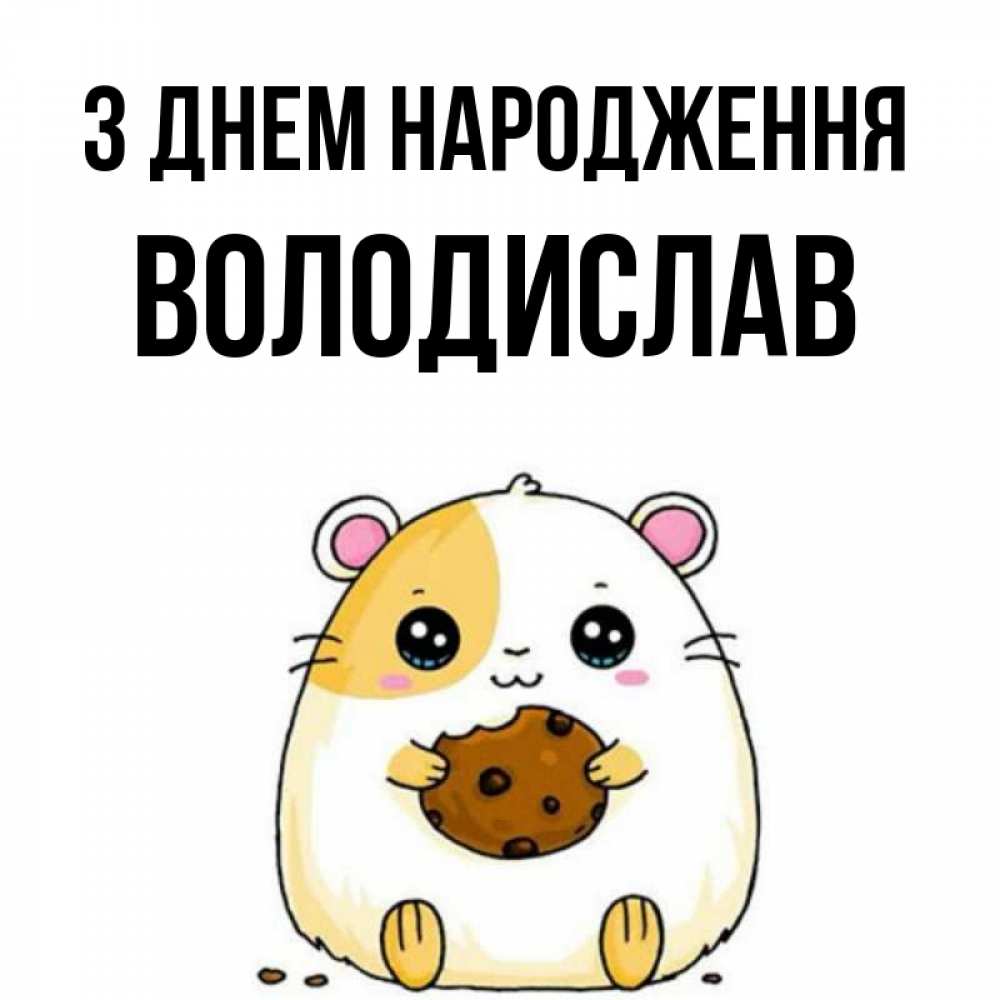 Открытка на каждый день з підписом, Володислав З Днем народження с днюхой Прикольна листівка з побажанням онлайн скачати безкоштовно 