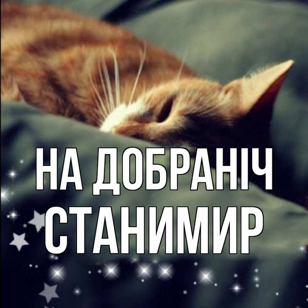 Открытка на каждый день з підписом, Станимир На добраніч кроватка Прикольна листівка з побажанням онлайн скачати безкоштовно 