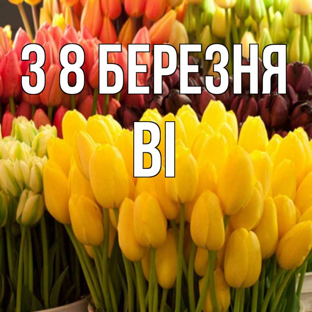 Открытка на каждый день з підписом, Ві З 8 БЕРЕЗНЯ цветы Прикольна листівка з побажанням онлайн скачати безкоштовно 