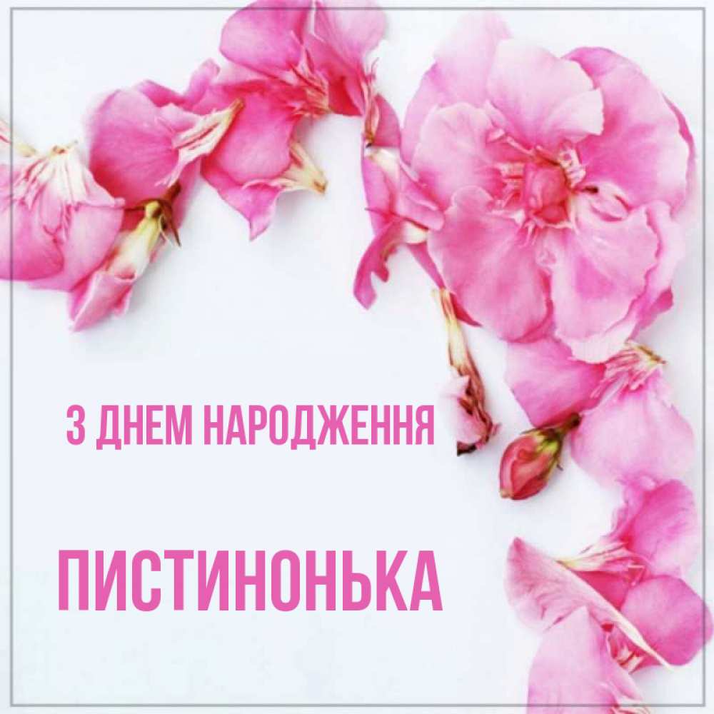 Открытка на каждый день з підписом, Пистинонька З Днем народження Красивая открытка для поздравления с днем рождения Прикольна листівка з побажанням онлайн скачати безкоштовно 
