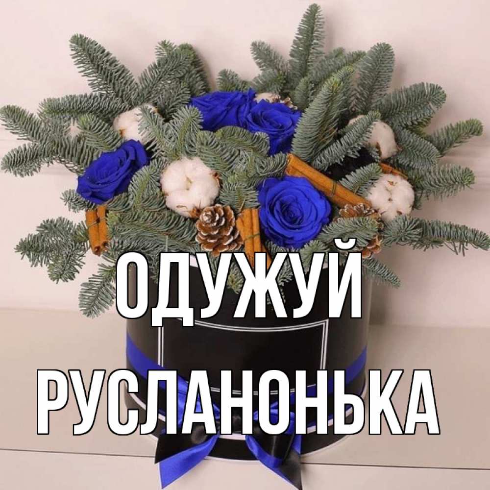 Открытка на каждый день з підписом, Русланонька Одужуй короче кто то загрузил эти шишки Прикольна листівка з побажанням онлайн скачати безкоштовно 