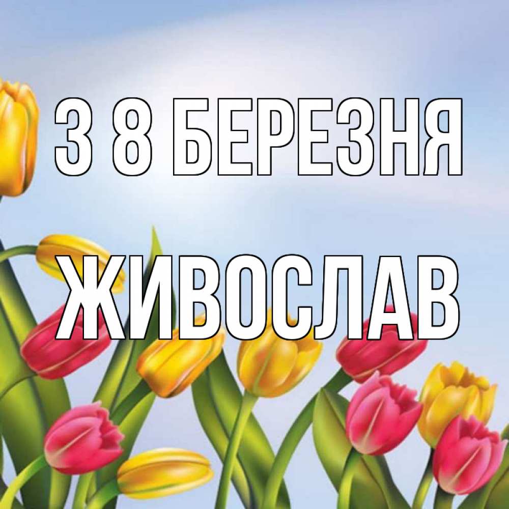 Открытка на каждый день з підписом, Живослав З 8 БЕРЕЗНЯ международный женский день Прикольна листівка з побажанням онлайн скачати безкоштовно 