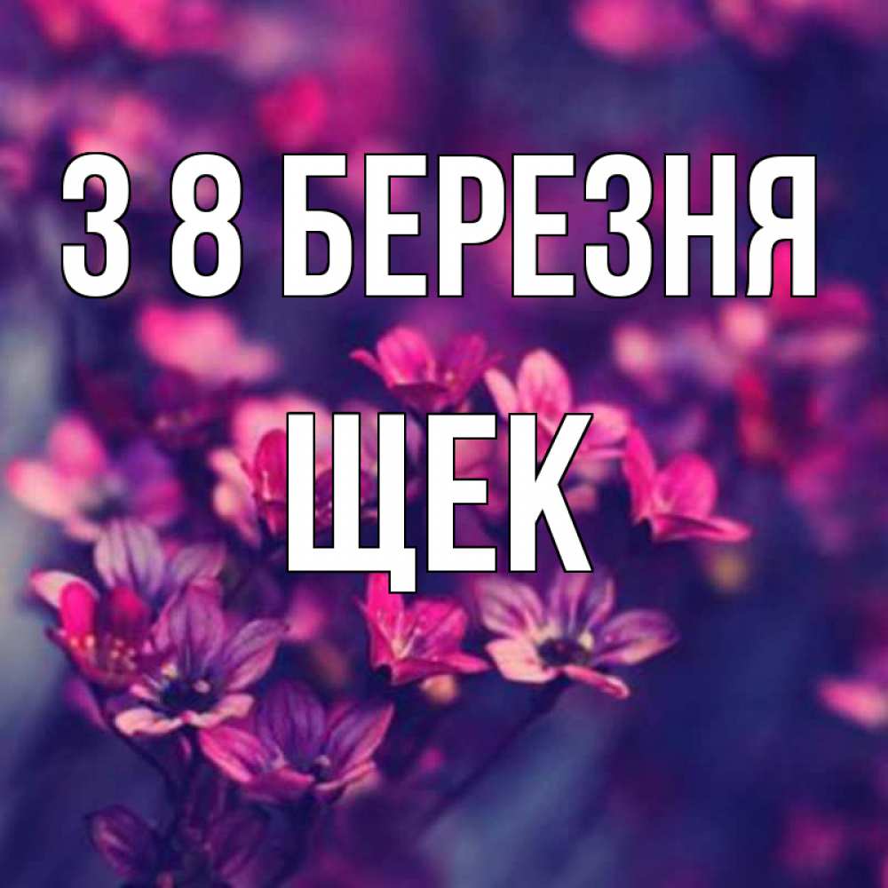 Открытка на каждый день з підписом, Щек З 8 БЕРЕЗНЯ небольшие цветы 1 Прикольна листівка з побажанням онлайн скачати безкоштовно 