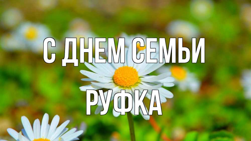 Открытка на каждый день з підписом, Руфка С днем семьи с днем семьи Прикольна листівка з побажанням онлайн скачати безкоштовно 