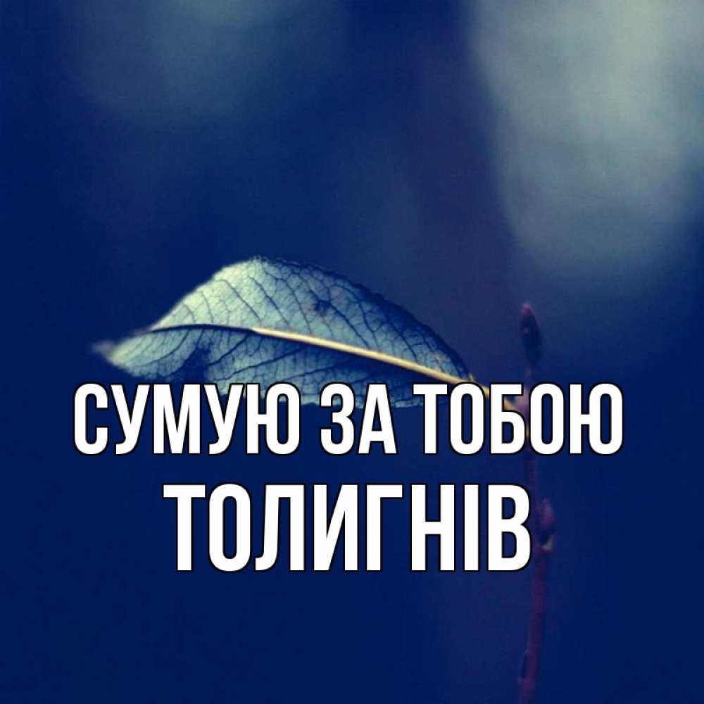 Открытка на каждый день з підписом, Толигнів Сумую за тобою одна ветка 1 Прикольна листівка з побажанням онлайн скачати безкоштовно 