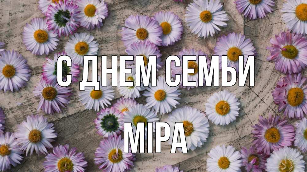 Открытка на каждый день з підписом, Міра С днем семьи с днем семьи Прикольна листівка з побажанням онлайн скачати безкоштовно 