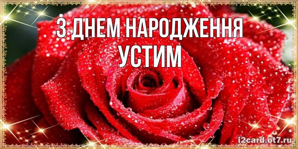 Открытка на каждый день з підписом, Устим З Днем народження роса и роза. открытка с красивой розой Прикольна листівка з побажанням онлайн скачати безкоштовно 