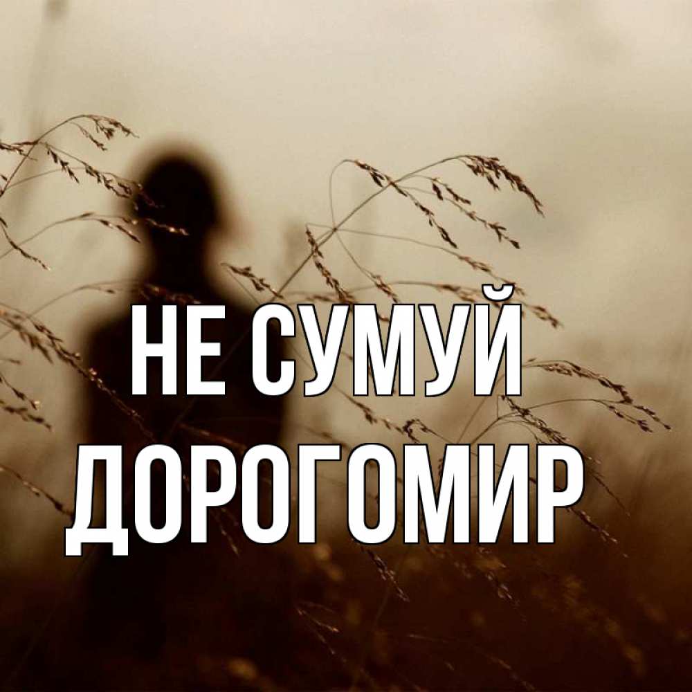 Открытка на каждый день з підписом, Дорогомир Не сумуй грусть Прикольна листівка з побажанням онлайн скачати безкоштовно 