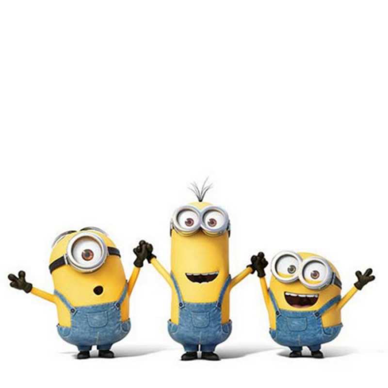 Открытка миньоны взялись за руки  с днюхой  З Днем народження 