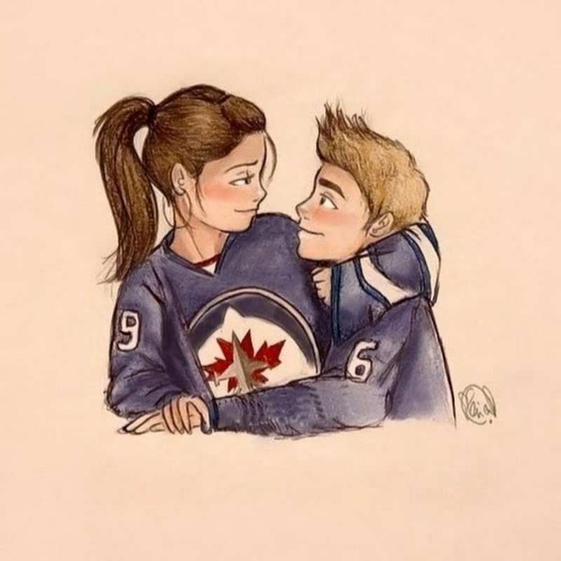 Открытка Спортсмены 9 и 6   влюбленно смотрят друг на друга  Хочу обійняти тебе 