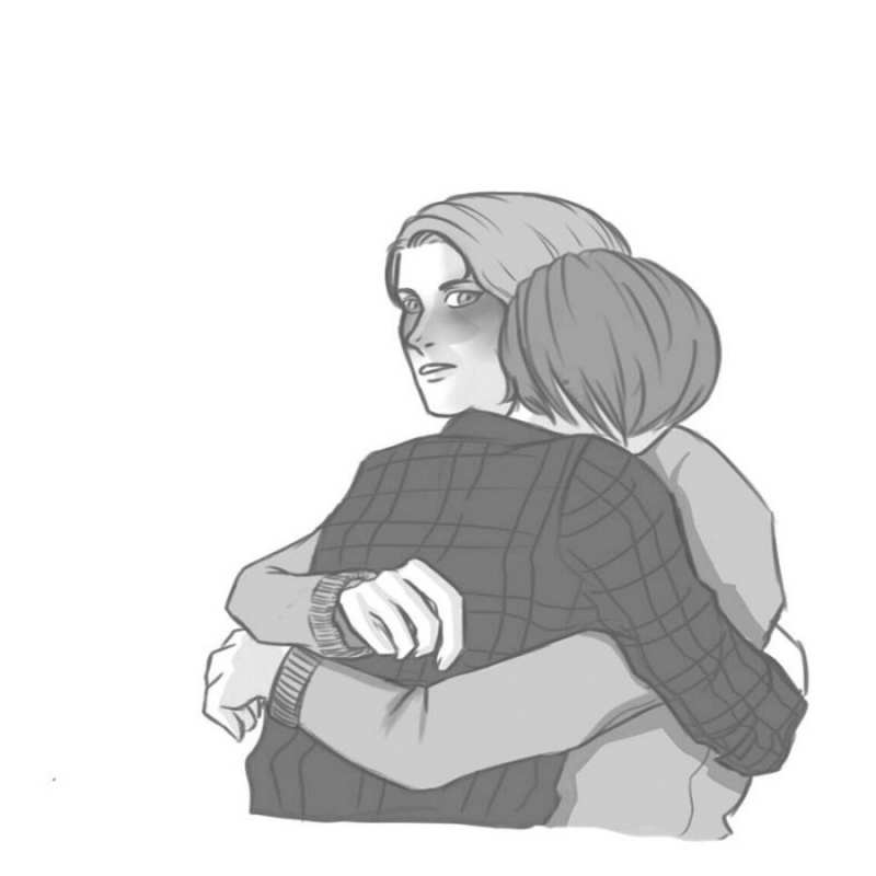 Открытка обнимаются  карандашом рисунок  Хочу обійняти тебе 