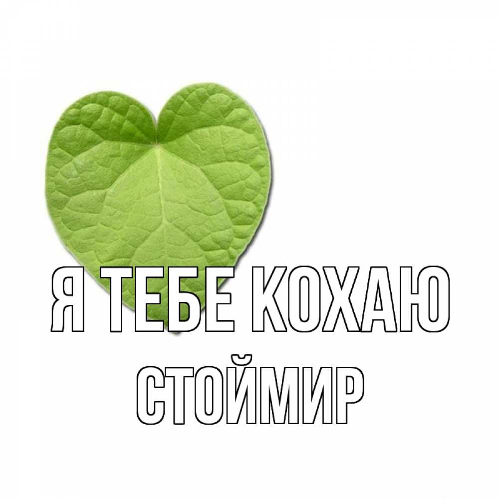 Открытка на каждый день з підписом, Стоймир Я тебе кохаю тебе Прикольна листівка з побажанням онлайн скачати безкоштовно 