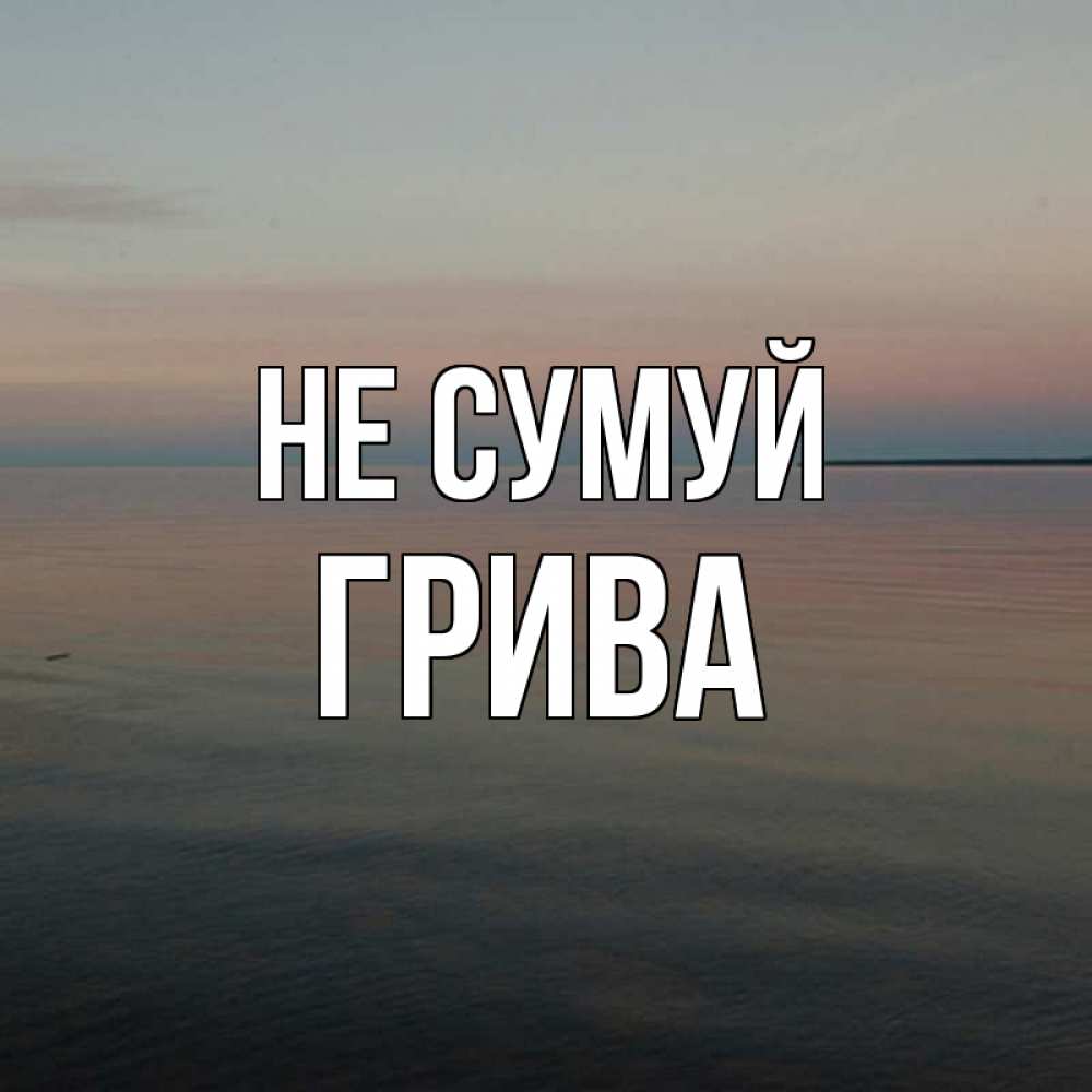 Открытка на каждый день з підписом, Грива Не сумуй водная гладь Прикольна листівка з побажанням онлайн скачати безкоштовно 