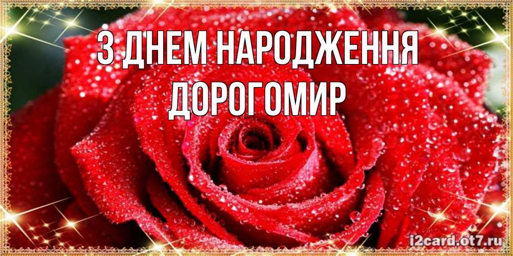 Открытка на каждый день з підписом, Дорогомир З Днем народження роса и роза. открытка с красивой розой Прикольна листівка з побажанням онлайн скачати безкоштовно 