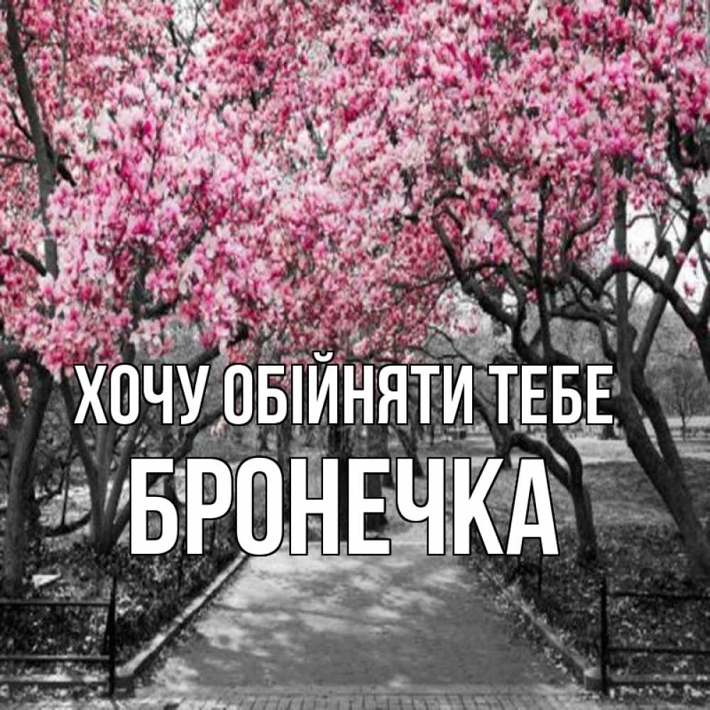 Открытка на каждый день з підписом, Бронечка Хочу обійняти тебе обработанное фото Прикольна листівка з побажанням онлайн скачати безкоштовно 