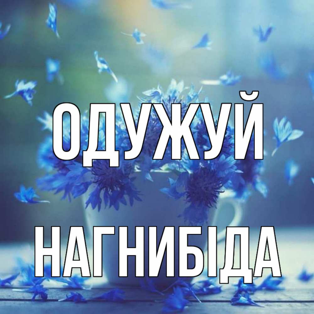Открытка на каждый день з підписом, Нагнибіда Одужуй кружка с зельем и цветами Прикольна листівка з побажанням онлайн скачати безкоштовно 
