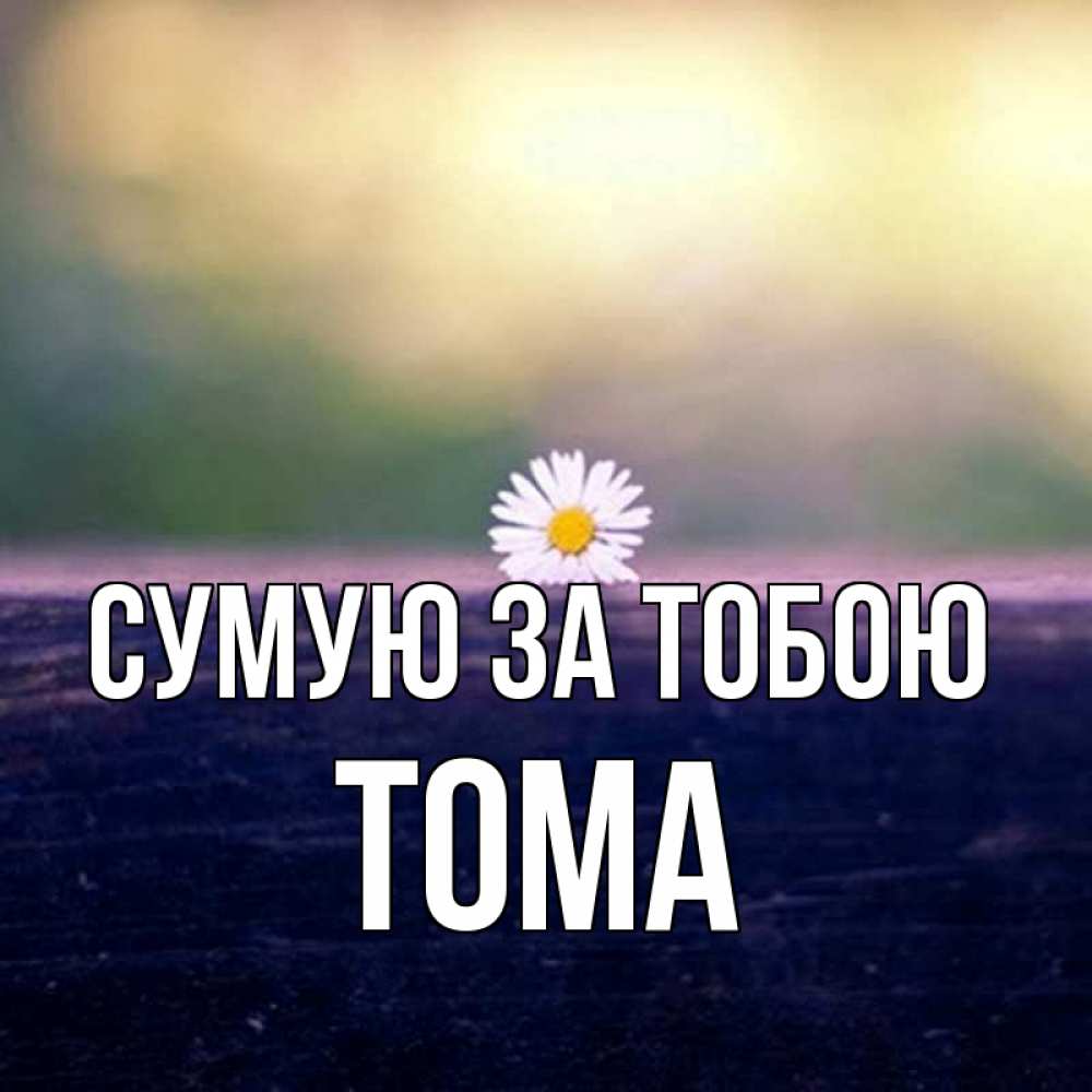 Открытка на каждый день з підписом, Тома Сумую за тобою приходи в гости Прикольна листівка з побажанням онлайн скачати безкоштовно 