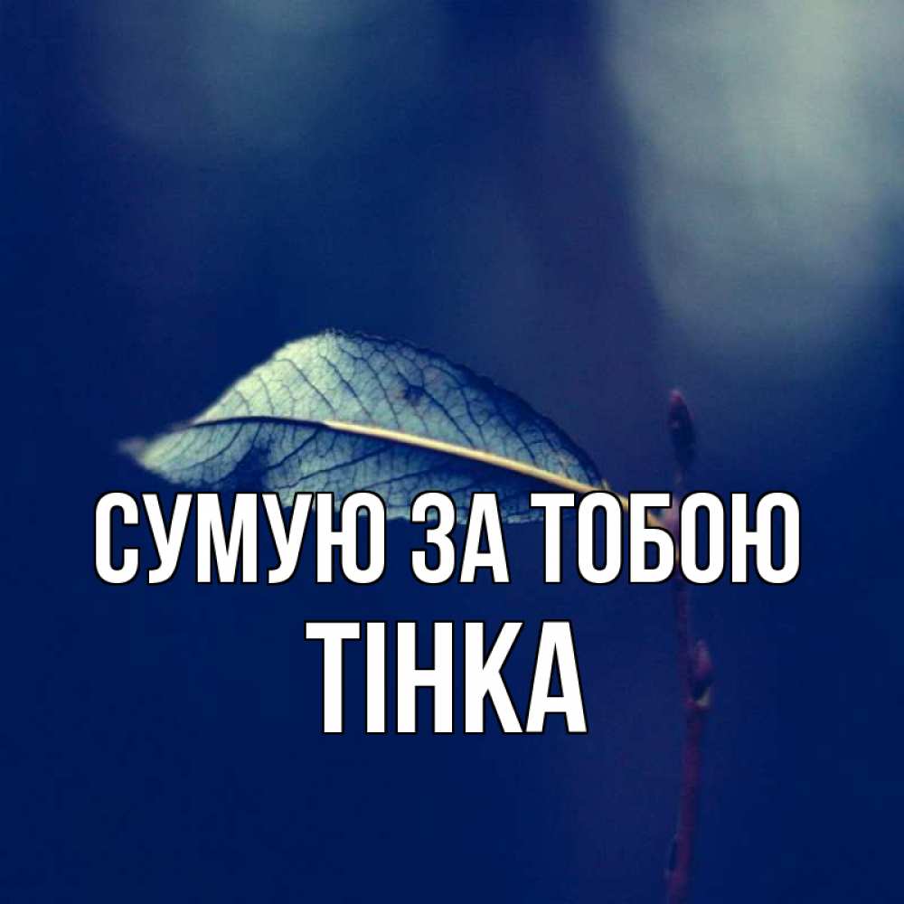 Открытка на каждый день з підписом, Тінка Сумую за тобою одна ветка 1 Прикольна листівка з побажанням онлайн скачати безкоштовно 