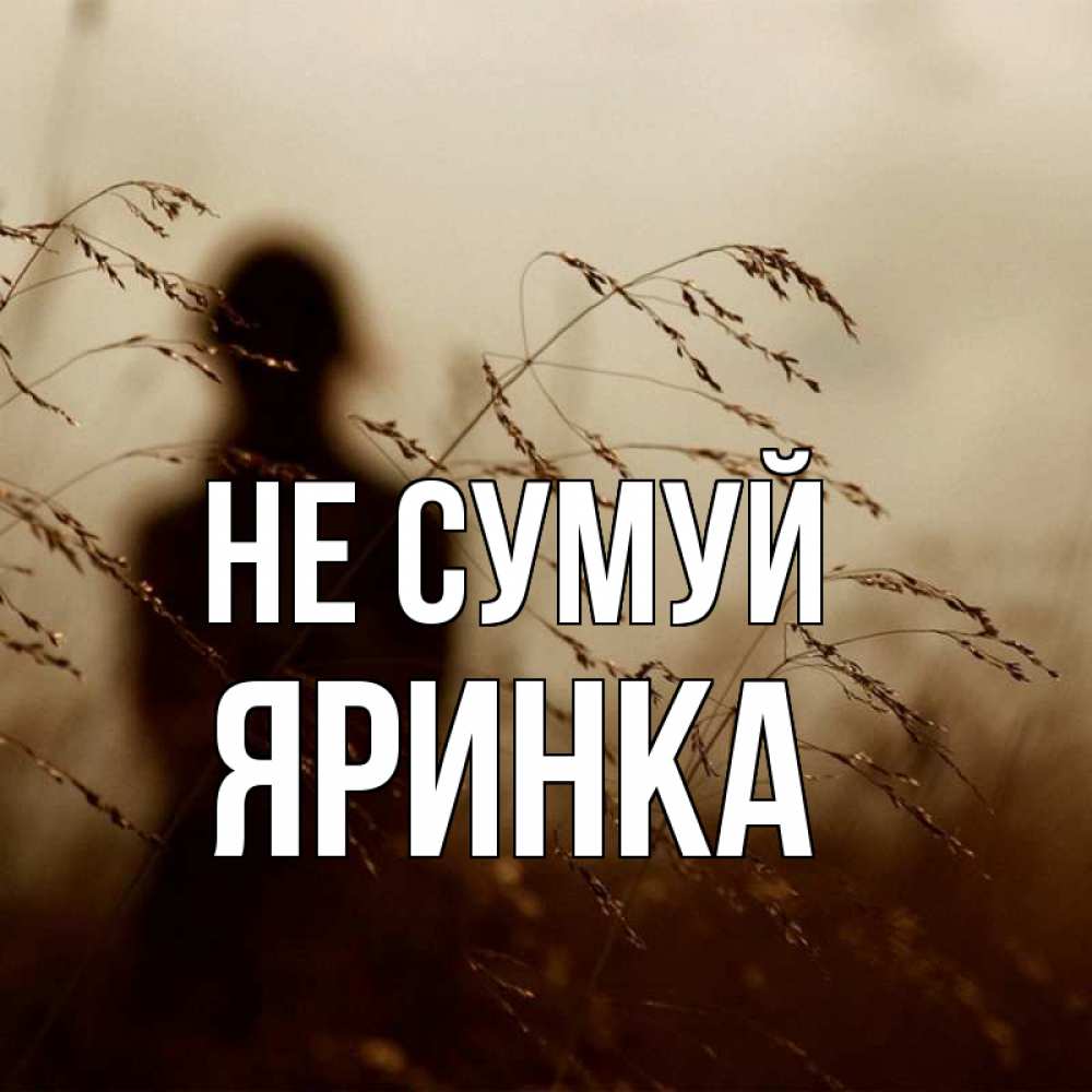 Открытка на каждый день з підписом, Яринка Не сумуй грусть Прикольна листівка з побажанням онлайн скачати безкоштовно 
