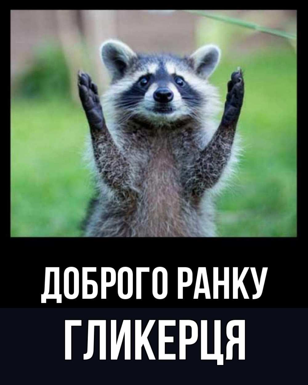 Открытка на каждый день з підписом, Гликерця Доброго ранку хорошее настроение утречком Прикольна листівка з побажанням онлайн скачати безкоштовно 