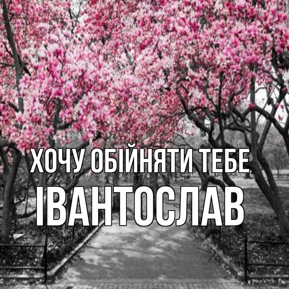 Открытка на каждый день з підписом, Івантослав Хочу обійняти тебе обработанное фото Прикольна листівка з побажанням онлайн скачати безкоштовно 