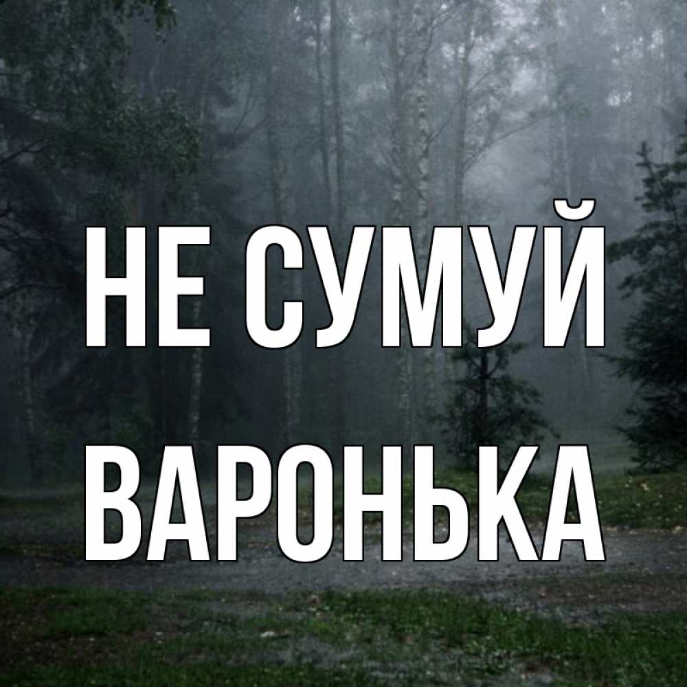 Открытка на каждый день з підписом, Варонька Не сумуй осень Прикольна листівка з побажанням онлайн скачати безкоштовно 