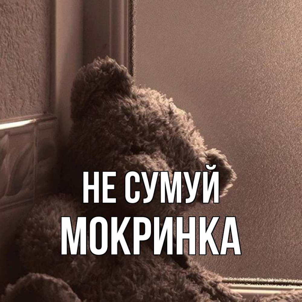 Открытка на каждый день з підписом, Мокринка Не сумуй стекол рефленое Прикольна листівка з побажанням онлайн скачати безкоштовно 