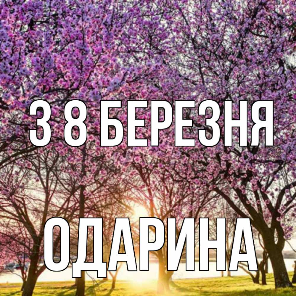 Открытка на каждый день з підписом, Одарина З 8 БЕРЕЗНЯ международный женский день Прикольна листівка з побажанням онлайн скачати безкоштовно 