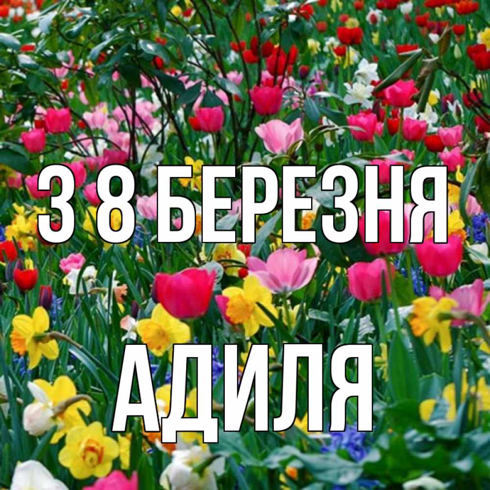 Открытка на каждый день з підписом, Адиля З 8 БЕРЕЗНЯ с международным женским днем поздравления для женщины Прикольна листівка з побажанням онлайн скачати безкоштовно 