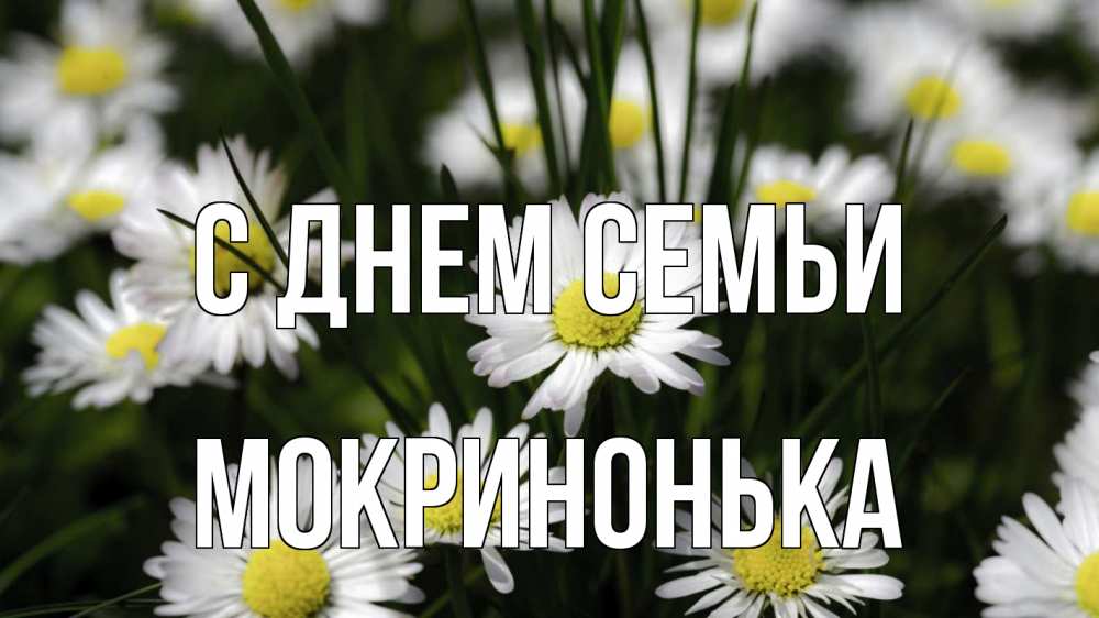 Открытка на каждый день з підписом, Мокринонька С днем семьи с днем семьи  2 Прикольна листівка з побажанням онлайн скачати безкоштовно 