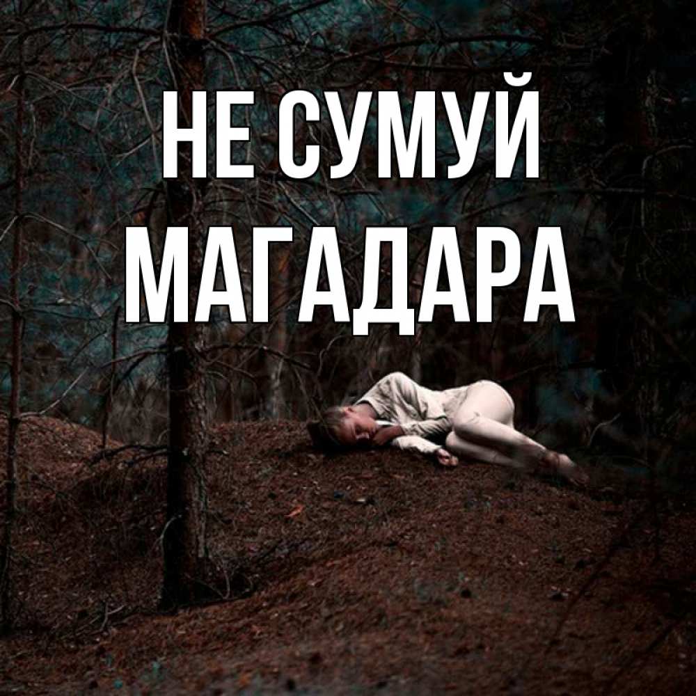 Открытка на каждый день з підписом, Магадара Не сумуй лес Прикольна листівка з побажанням онлайн скачати безкоштовно 