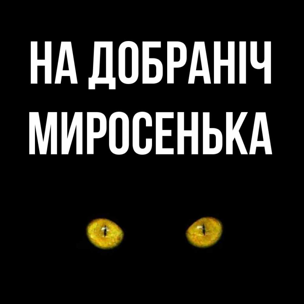 Открытка на каждый день з підписом, Миросенька На добраніч сладких снов бесстрашный мой дружочек Прикольна листівка з побажанням онлайн скачати безкоштовно 