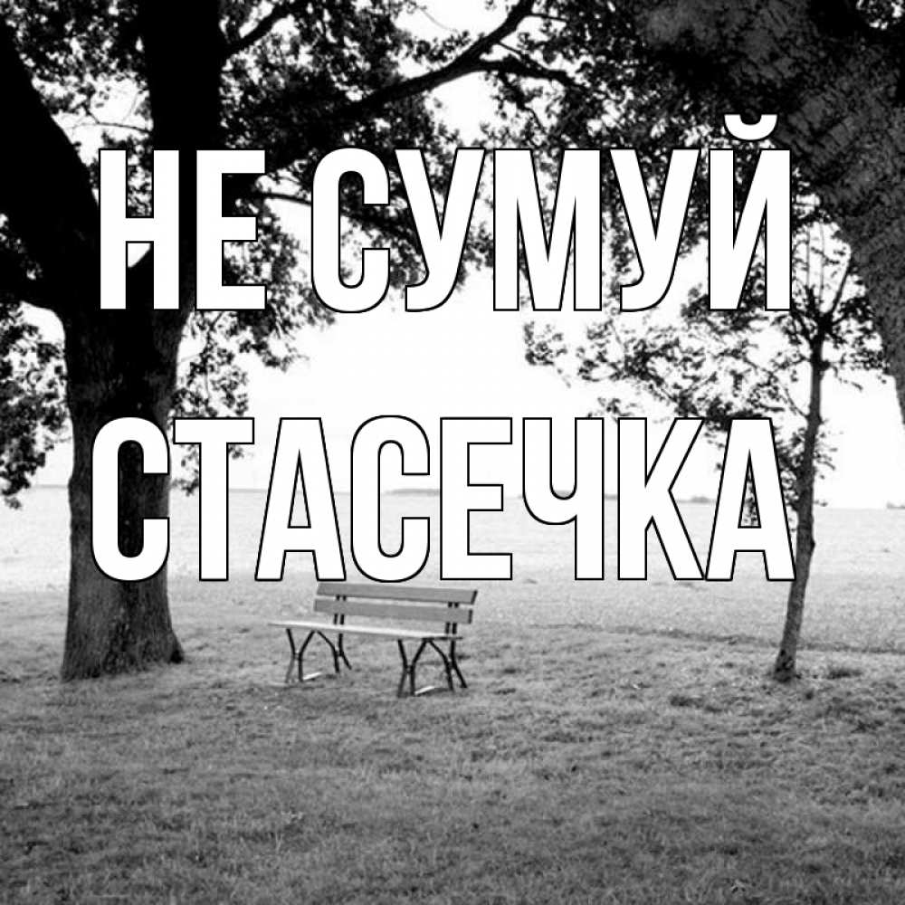 Открытка на каждый день з підписом, Стасечка Не сумуй мощное дерево Прикольна листівка з побажанням онлайн скачати безкоштовно 