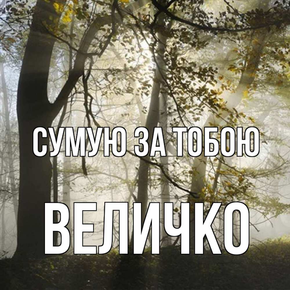 Открытка на каждый день з підписом, Величко Сумую за тобою грустно Прикольна листівка з побажанням онлайн скачати безкоштовно 