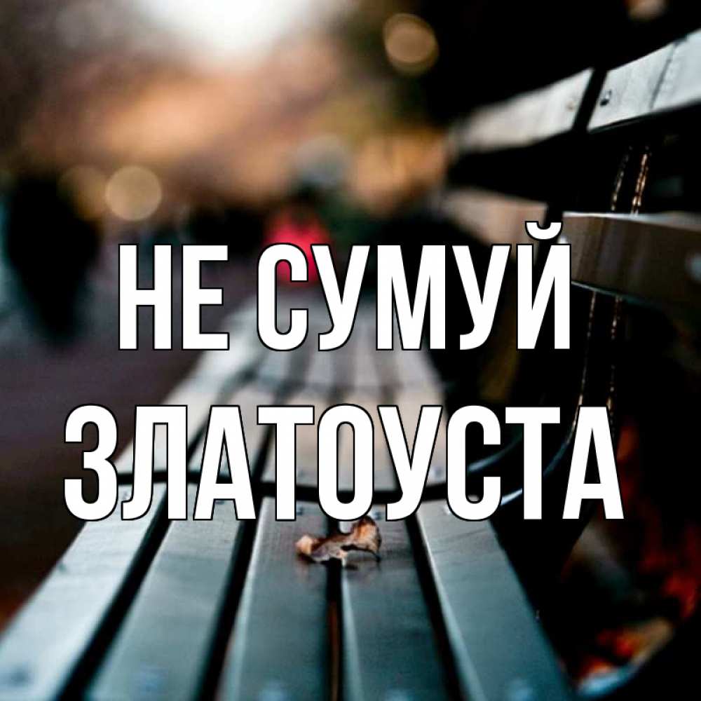 Открытка на каждый день з підписом, Златоуста Не сумуй размытый фон Прикольна листівка з побажанням онлайн скачати безкоштовно 